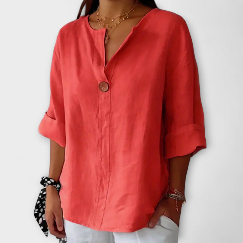 Nicole - Blouse élégante à encolure en V