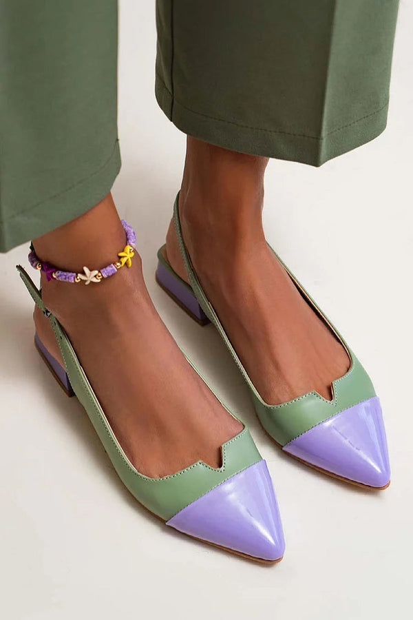 VITTORIA | Élégantes ballerines à bout renforcé et détails bicolores pour un style raffiné
