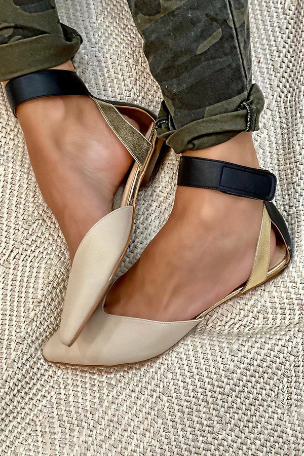 ELENA | Élégantes ballerines pointues avec bride à la cheville pour un style raffiné