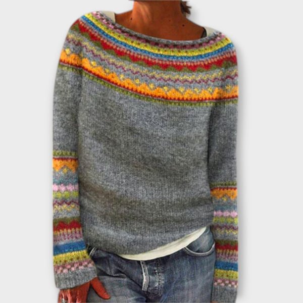 SILVIA™ | Pull rétro d'automne