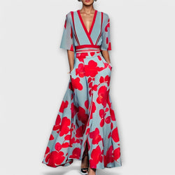 Elise - Élégante robe fourreau à fleurs