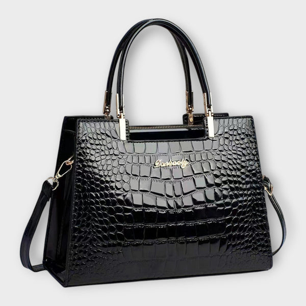 Alara – Sac à main brillant à motif croco