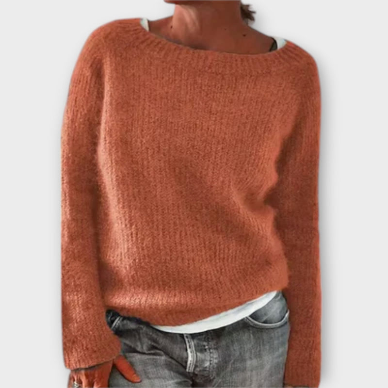 Regine – pull uni en maille