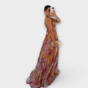 Annai – Élégante robe longue en tulle, coupe près du corps