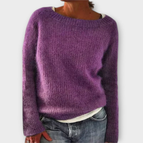 Regine – pull uni en maille
