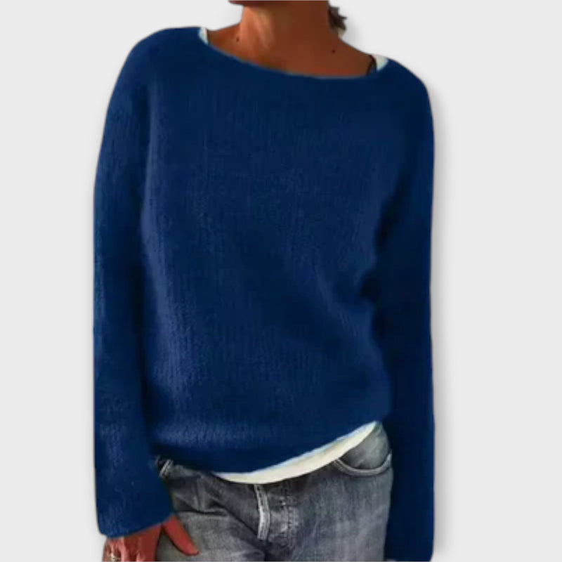 Regine – pull uni en maille