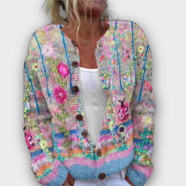 Sanne | Gilet élégant à imprimé fleuri