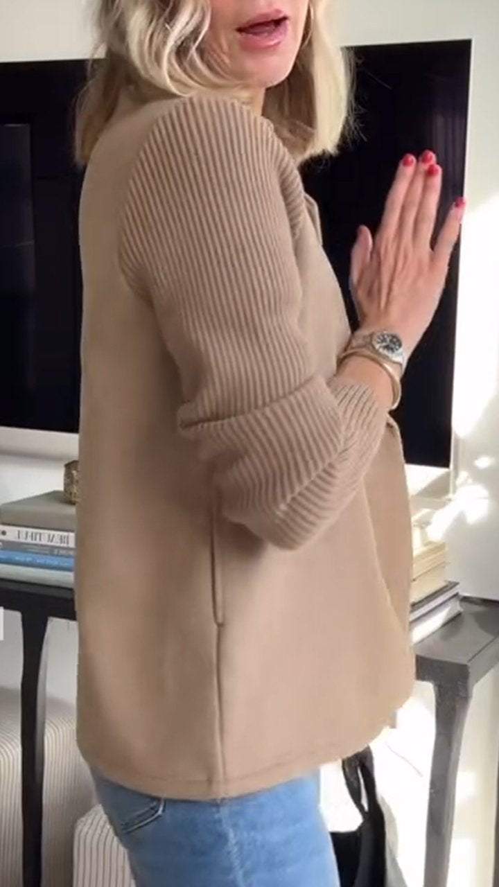 Amora | Blazer élégant avec manches en maille