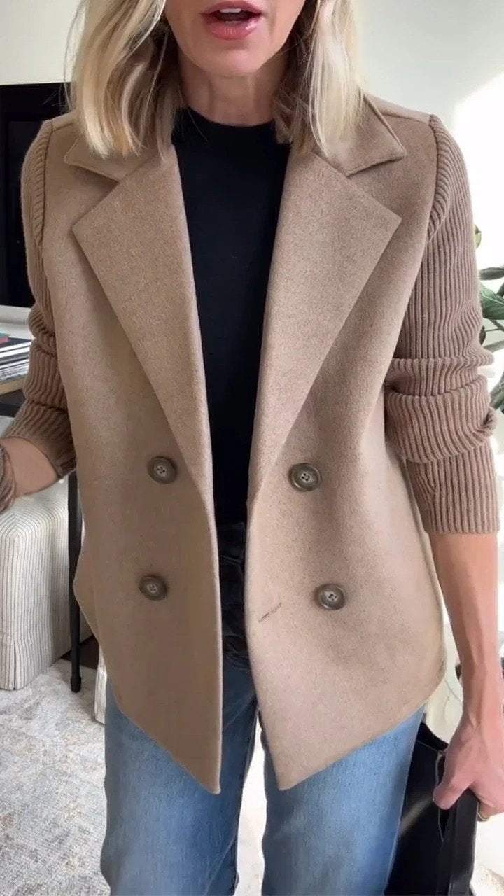 Amora | Blazer élégant avec manches en maille