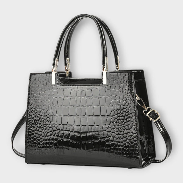 Alara – Sac à main brillant à motif croco