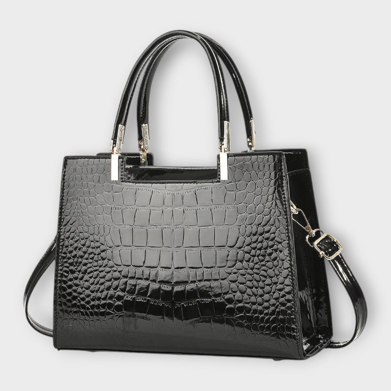 Alara – Sac à main brillant à motif croco