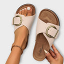 Margie – Mules pour femme en liège avec brides à boucles