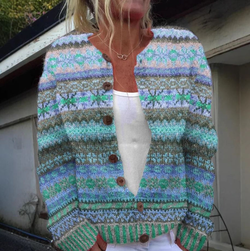 Lotte | Gilet bleu à imprimé