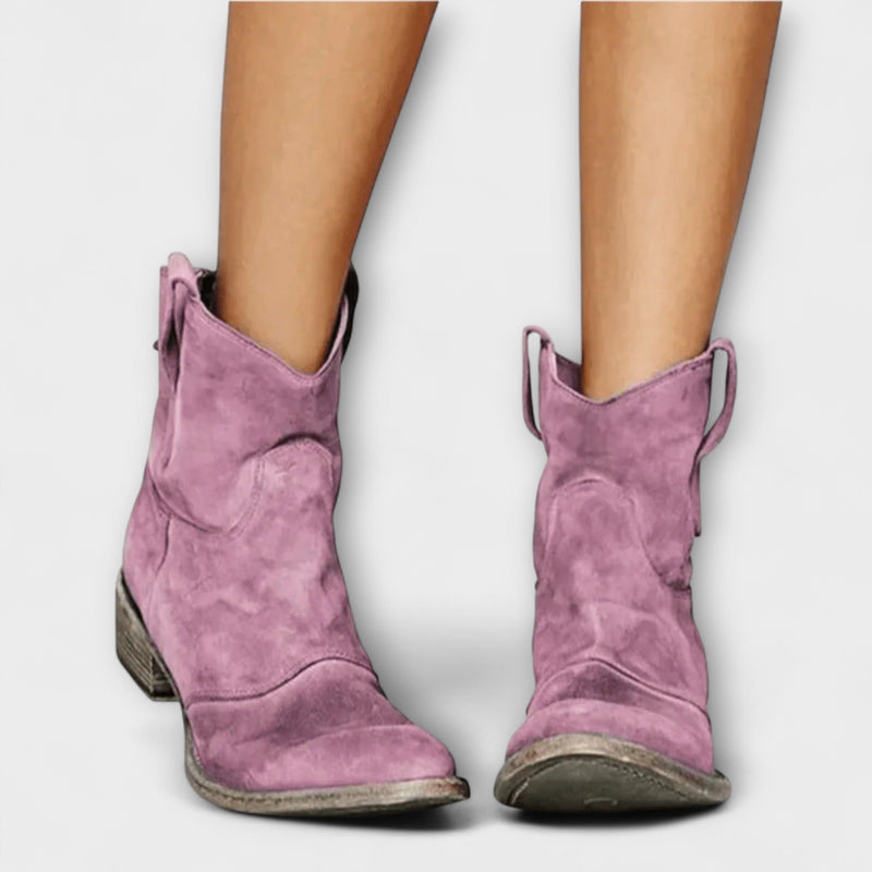 Marla – Bottes en daim style savane
