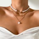 Collier vintage à plusieurs rangs de perles