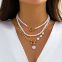Collier vintage à plusieurs rangs de perles